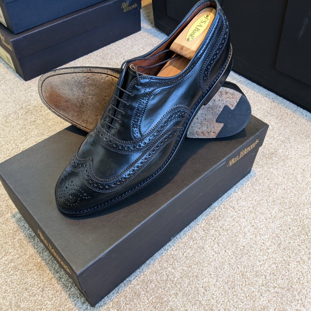 Allen Edmonds Black Shell Cordovan, Cambridge 12.5 D.